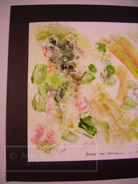 Abstract = Before the Rainbow = Original OIL PAINTING = Cathy Peterson = 2002 gallery