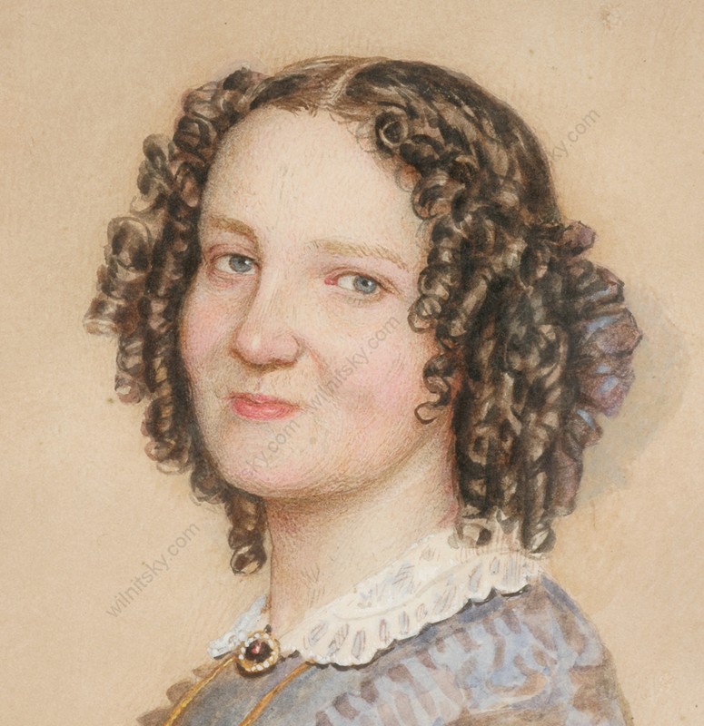 Emanuel Thomas Peter (1799-1871) "Portrait of Anna Strelecz", watercolour gallery