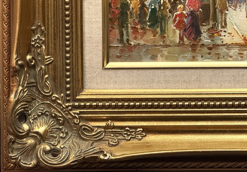 T. E. Pencke (French), Mid-20th C Impressionist O/C "Boulevard A Paris", Signed! gallery