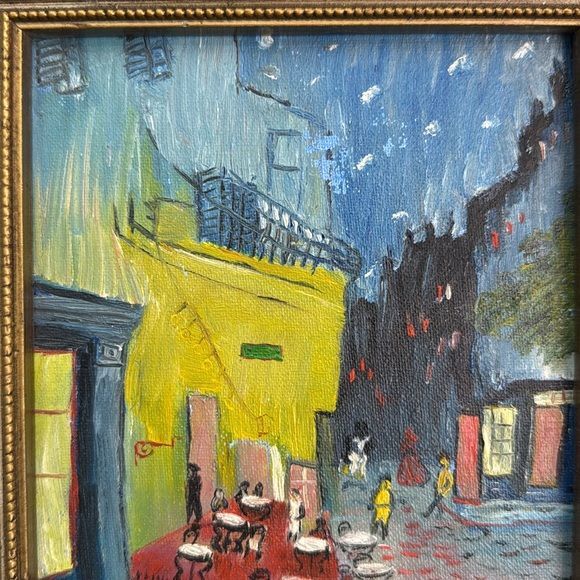Small Copy of Cafe Terrace on Place Du Forum Van Gogh Painting Artist Original gallery