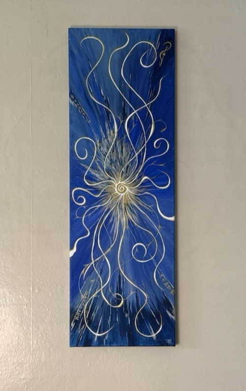 High Frequency Energy Vibration Portal Original Paint on Canvas by Tina Maria