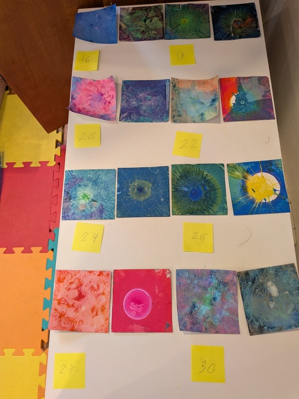 Splashes of Color Spin Art gallery