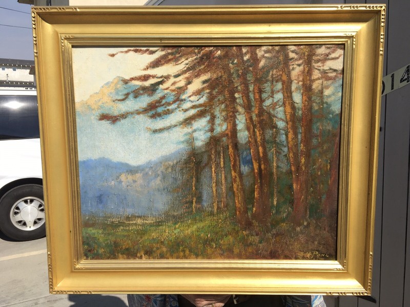 E. H. Pohl, San Diego, Ca. artist landscape oil Painting Titled "Mountain Lake" gallery