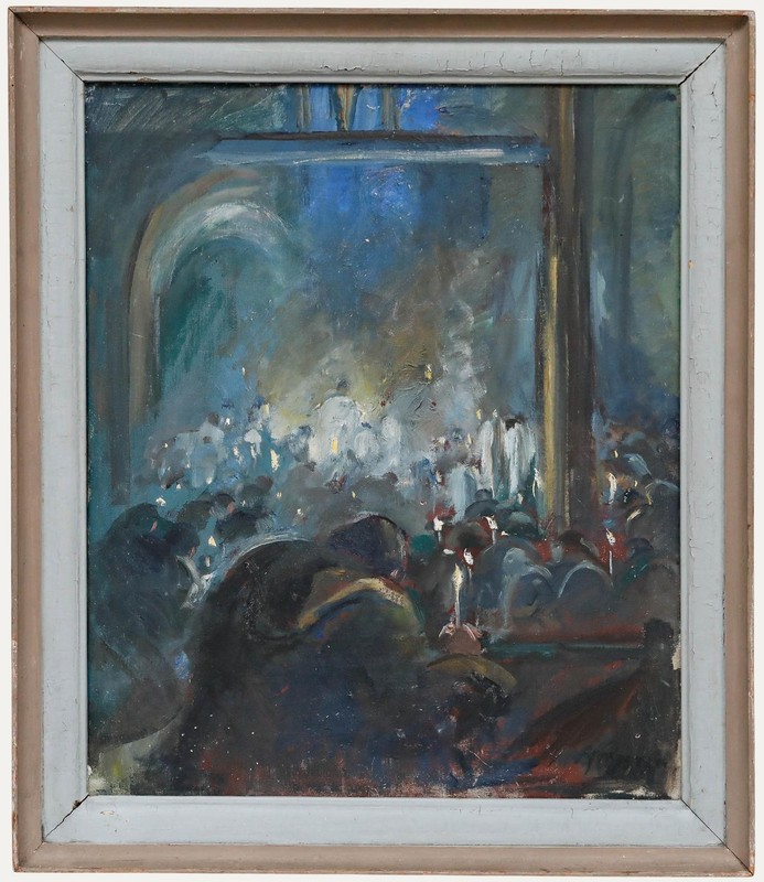Mid 20th Century Oil – Candle Mass