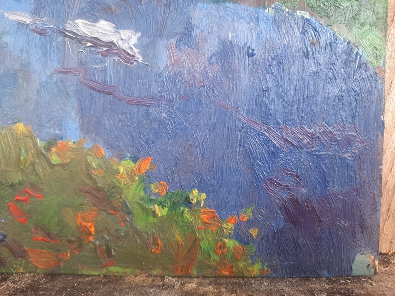 Ukrainian oil painting On the Desna River gallery