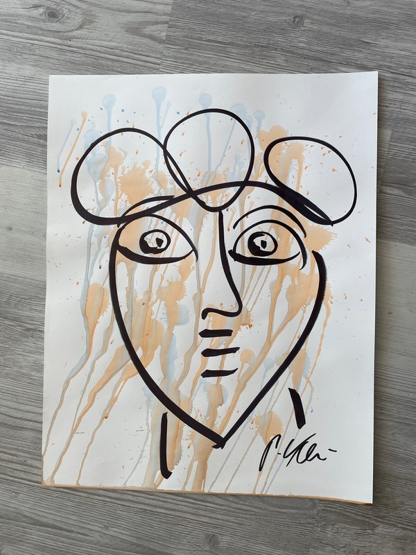 Peter Robert Keil Watercolor 28+22 Inches