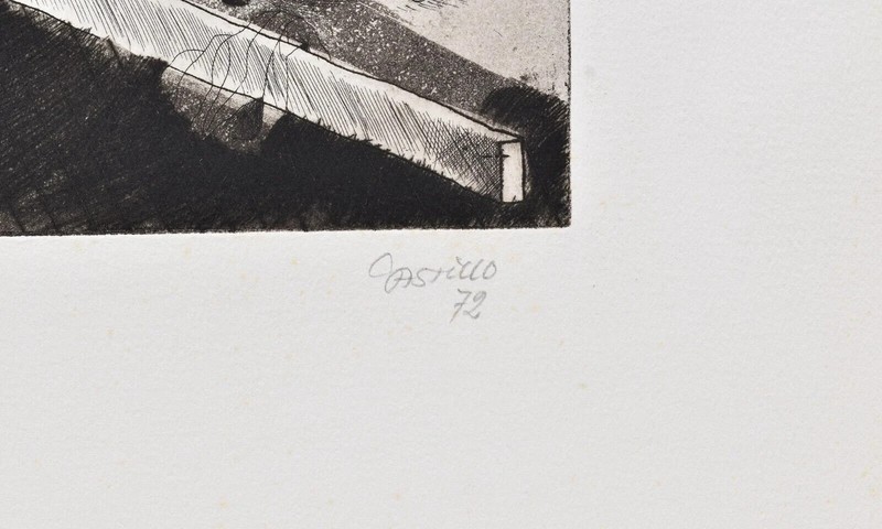 Jorge Castillo Aquatint Etching "In the World of Garcia Lorca" Hand Signed COA gallery