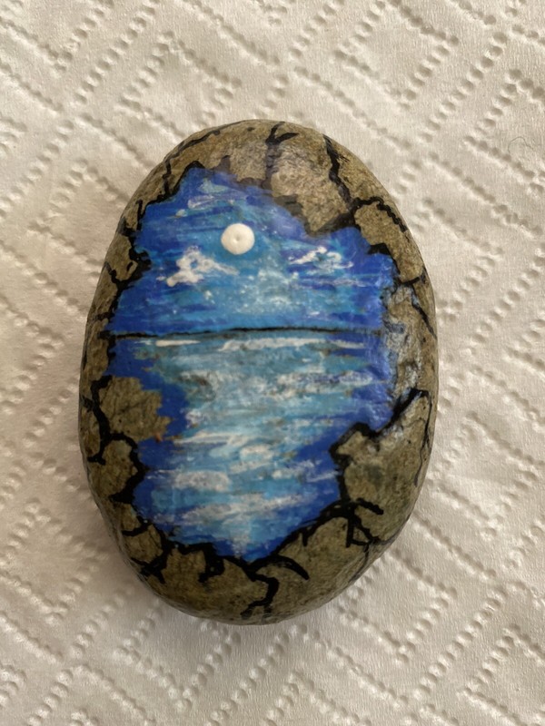 hand painted river rocks