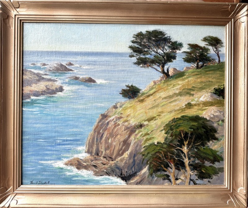 The Highlands Point Lobos Carmel California 1930 Thomas O. Sheckell Original Oil