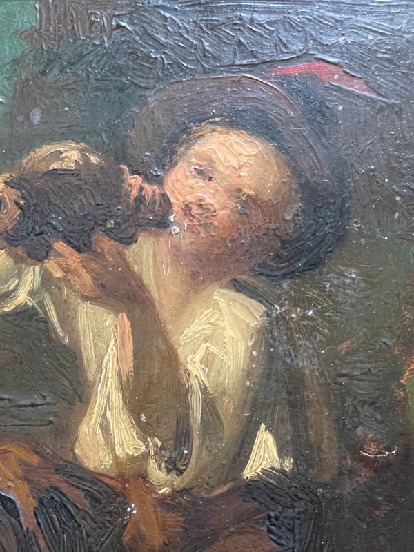 Unidentified Artist / Illegibly Signed (XIX Century) "Rustic Genre Scene" gallery
