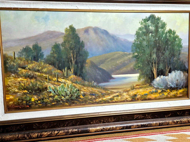 BEAUTIFUL O/C LANDSCAPE Mt. PAINTING Poss BEAR LAKE AREA UTAH CHUCK ENGEBRETSON