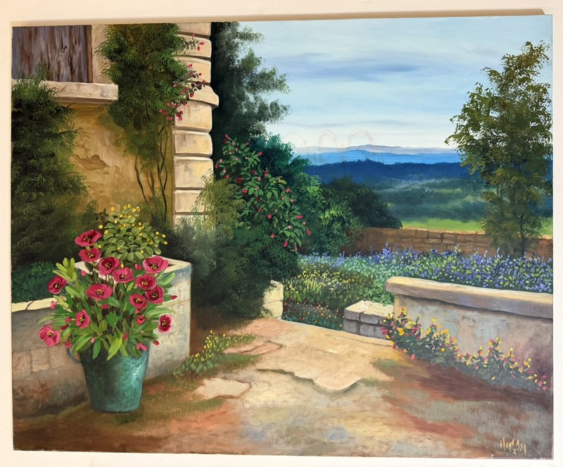 Heddy Kun “Living in Paradise” Original Oil Painting on Canvas Signed 40×32