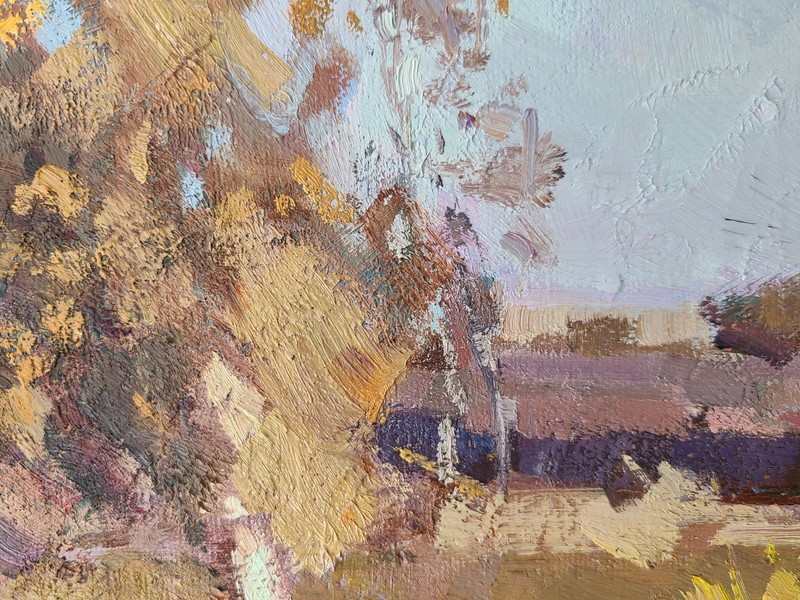 Calvin Liang Original Oil Painting Rural California Impressionist Landscape gallery