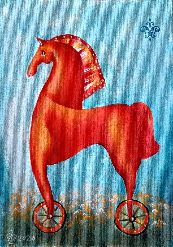 ART Painting ORIGINAL OIL canvas MODERN CONTEMPORARY BY Pronkin 2025 etude HOR2