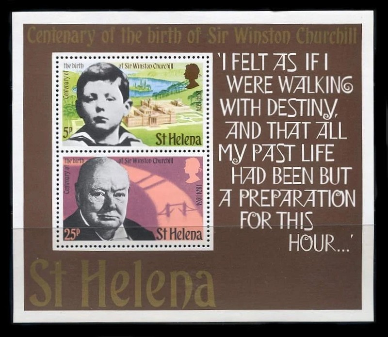 St. Helena 1984, Scott 286a, WINSTON CHURCHILL MNH