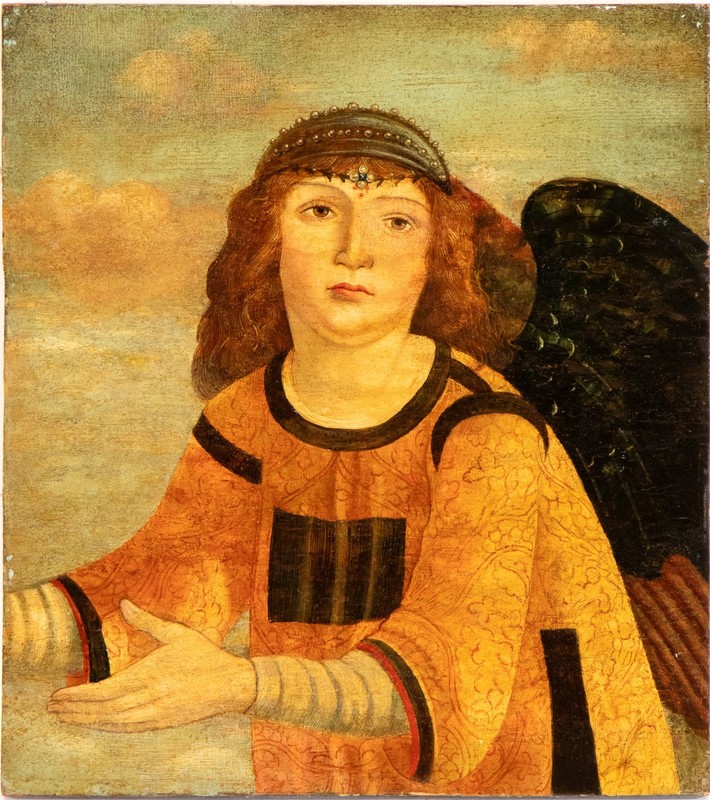Venetian school, 15th/16th century Angel. Oil on wood.