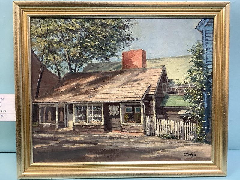Rockport Painting “The Studio” by Michael Stoffa 22 3/4”x 18 3/4”