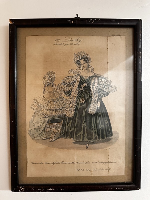 VINTAGE 1834 FRENCH PAINTING