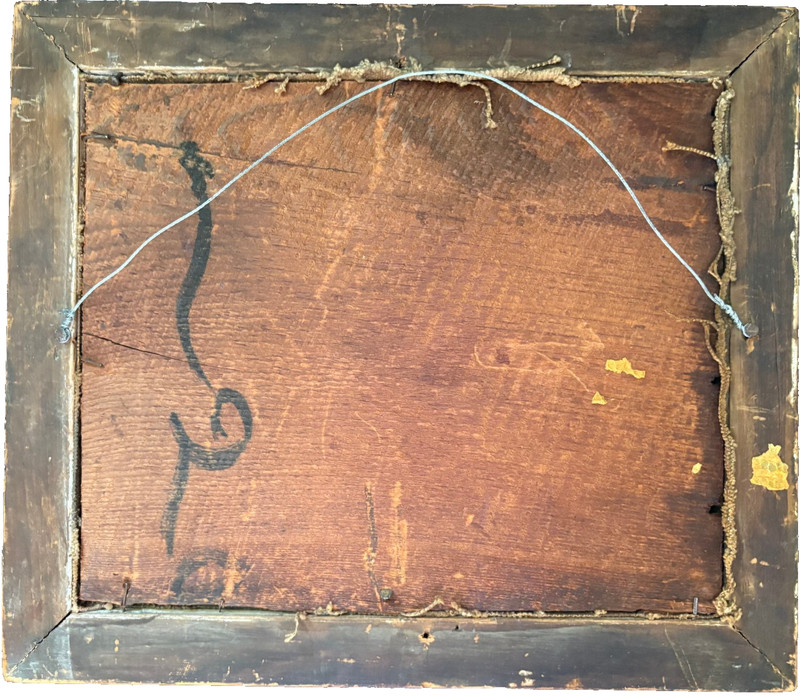 4 Convicts in Line Collage & Paint Outsider Art-C.1930s-Signed "Howard"-Finster? gallery
