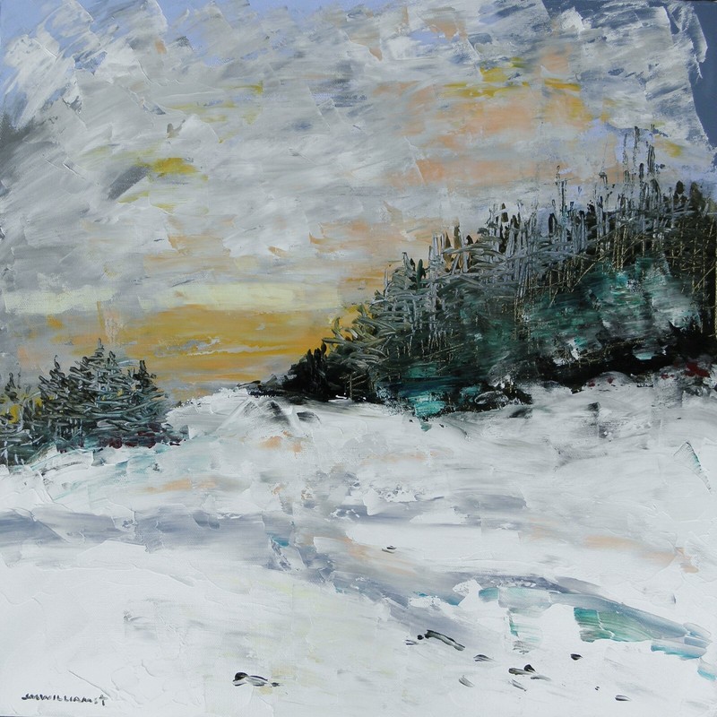 ORIGINAL ACRYLIC Landscape Painting JMW art John Williams Impressionism