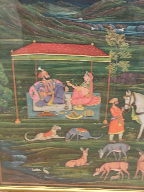 Framed Hindu Indian Art Painting Of Radha Fine Art On Silk Cloth gallery