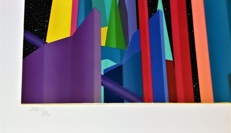 STAN SOLOMON (b. 1946) Large SERIGRAPH by American Neo-Geo POP ARTIST 1991 Wow! gallery