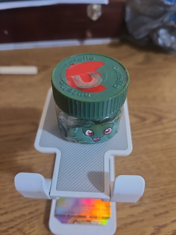 Hand-Painted Pokemon Mini Jar Sprigatito Plus Cards gallery
