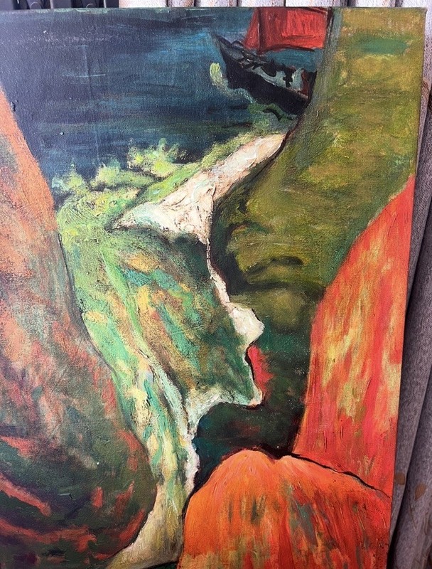Paul Gauguin(Handmade) Signed Oil Painting on Canvas 16×24 Post-Impressionism