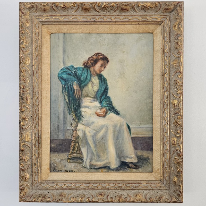 Henry Ernest Schnakenberg – Original Oil Painting – Lady – Provenance – Exhib.