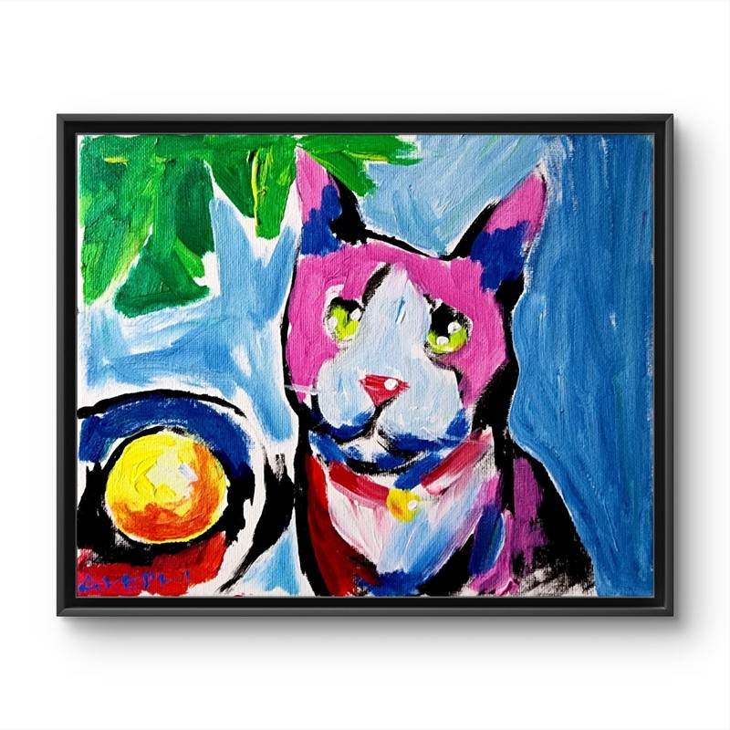 Aleph Original 8×10 Abstract Expressionist Wall Art Painting Canvas