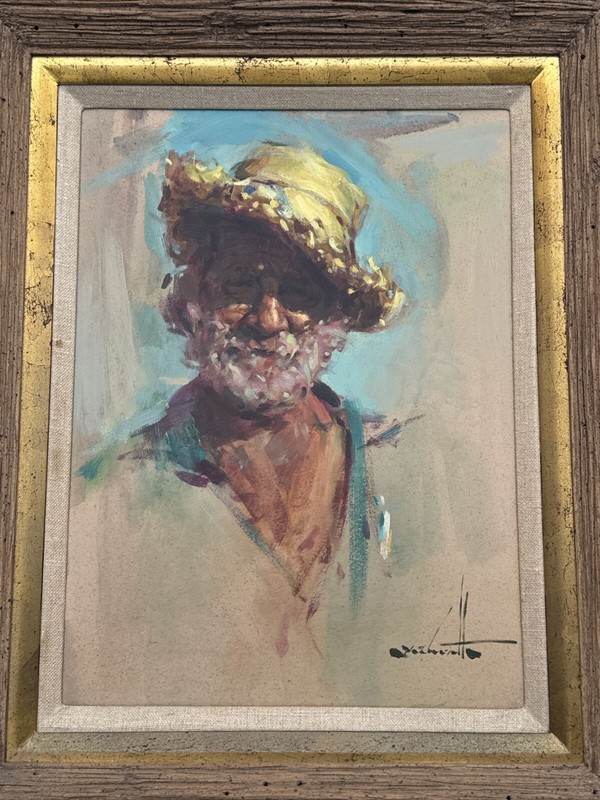 Clarence Mcgrath Painting Famous Self Portrait Listed American Impressionist Oil gallery