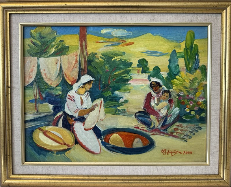 Alexander Grigoryan Original Oil Painting Framed (2000) Armenian Famous Art
