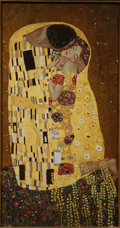 20th Century Austrian «The Kiss» Follower of Gustav Klimt