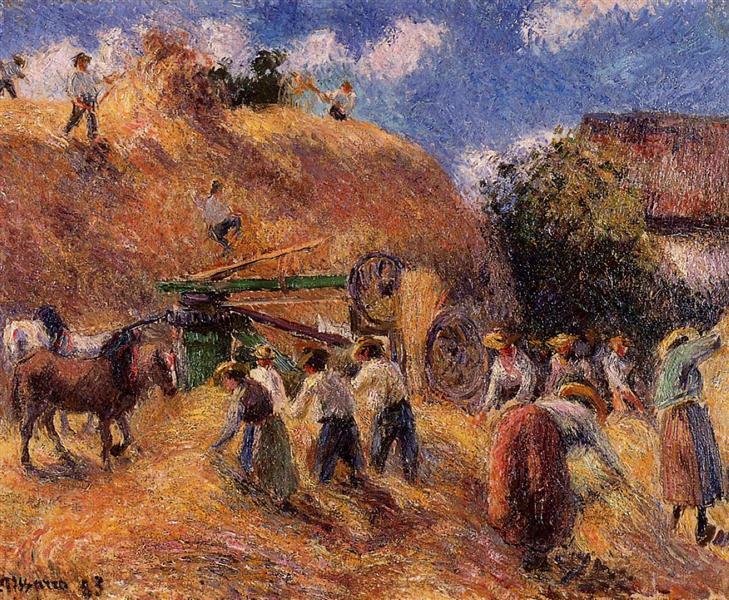 stunning oil painting handpainted on canvas– The Harvest