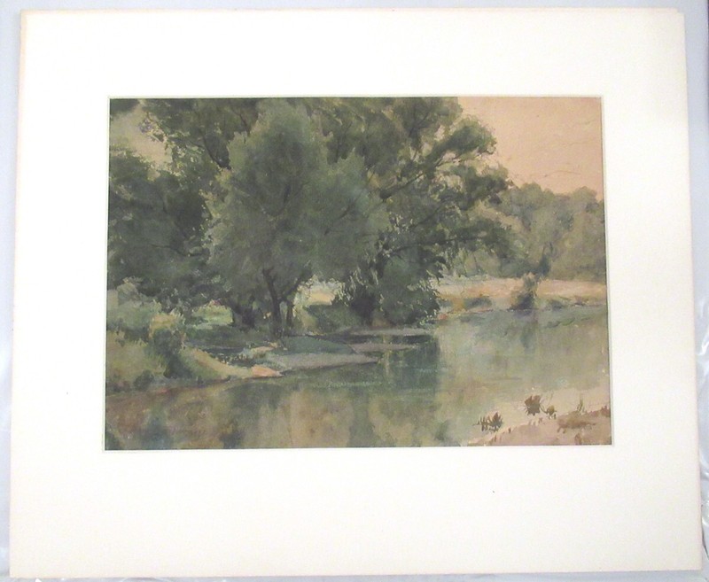 Original Andrew Schwartz Watercolor Drawing