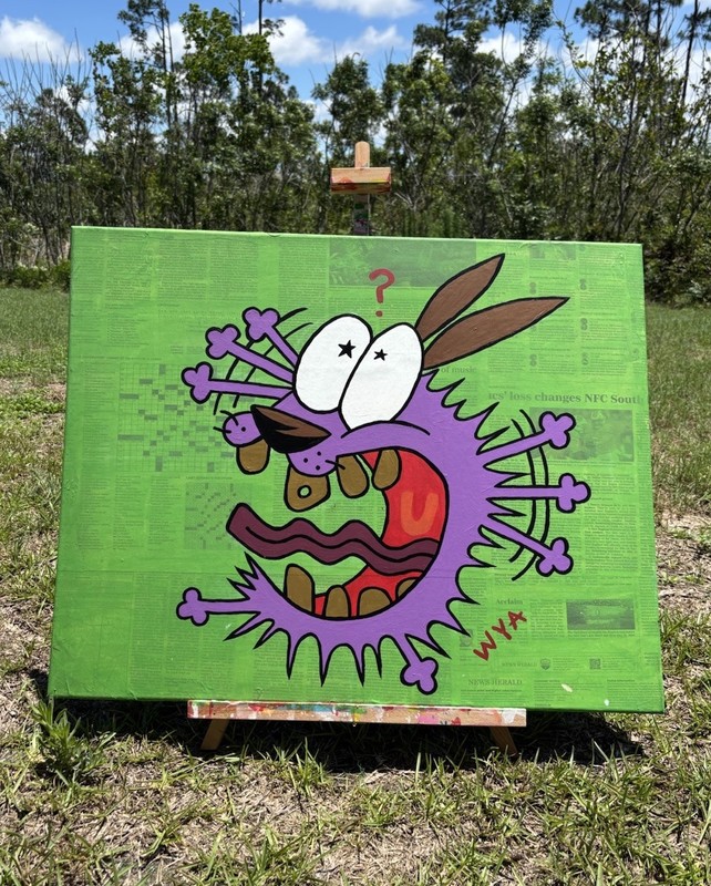 Have The Courage Original Acrylic Canvas Painting WYACustoms