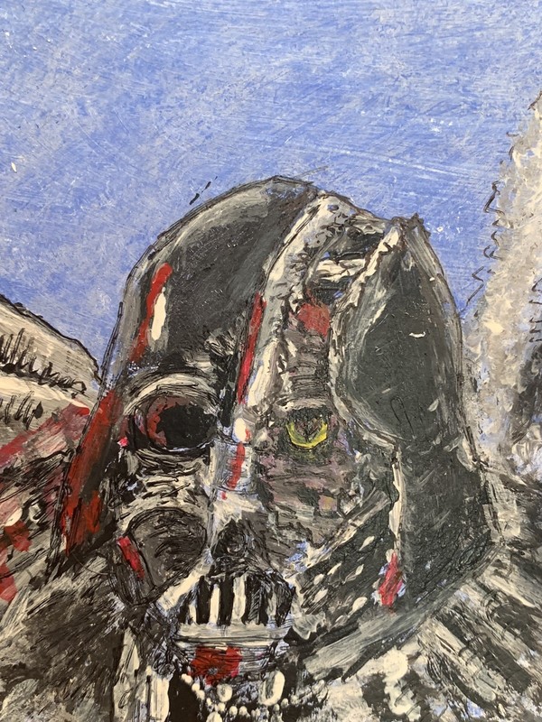 Darth Vader Sketch Card ACEO STAR WARS Painting Handmade Original Art Signed gallery