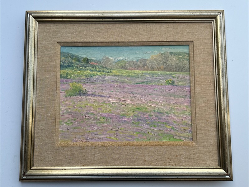 CURT WALTERS PAINTING AMERICAN LANDSCAPE FLORAL BLOOM FINEST FAMOUS VINTAGE