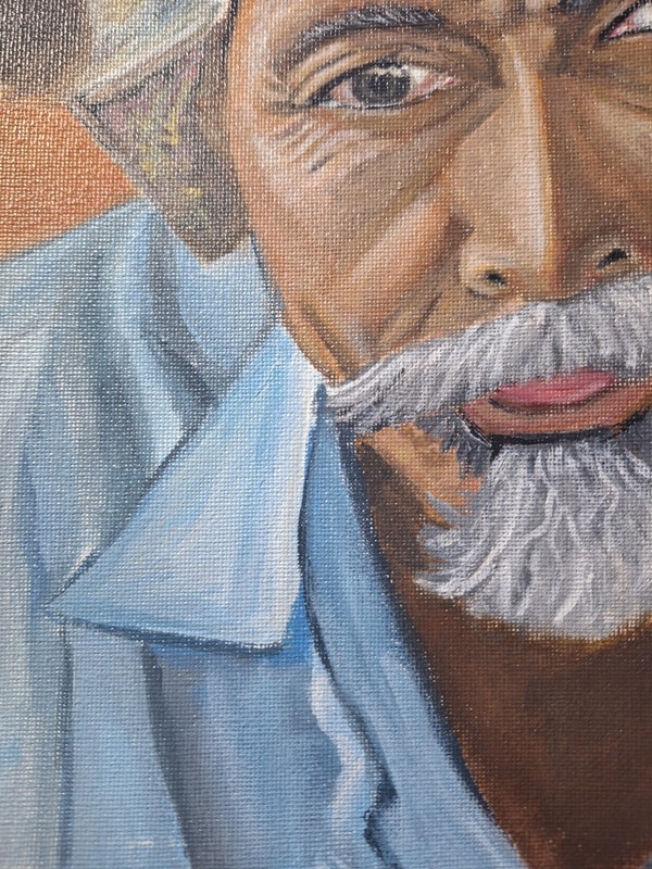 Figurative Modern Old Man 8x11 Canvas Paper Painting gallery