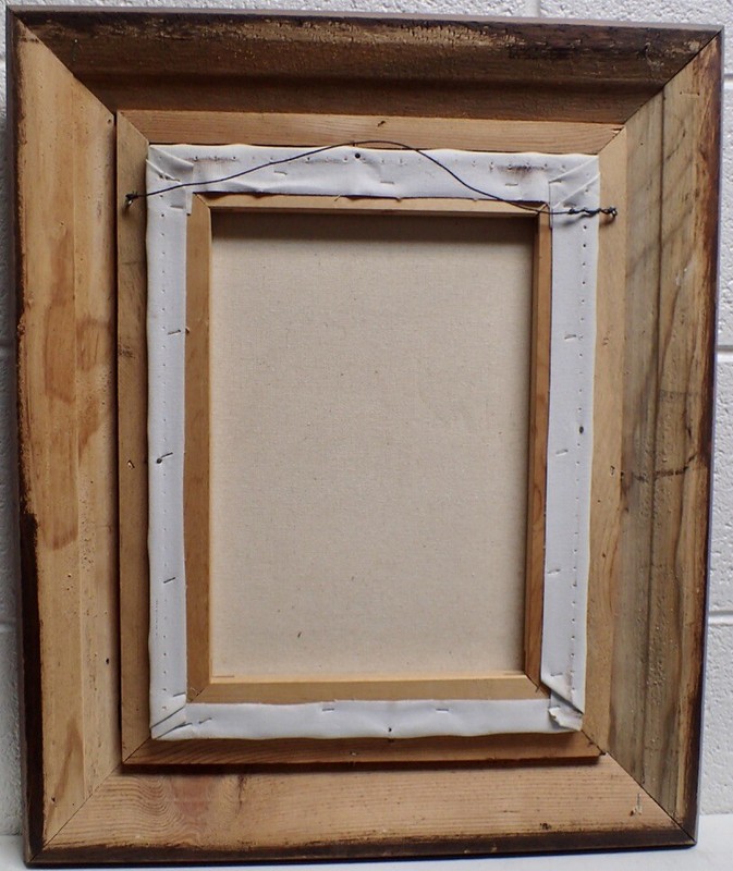MC J. DAVIS Original Still Life Painting w/ Fruit in Carved Wood Frame 16"x12" gallery