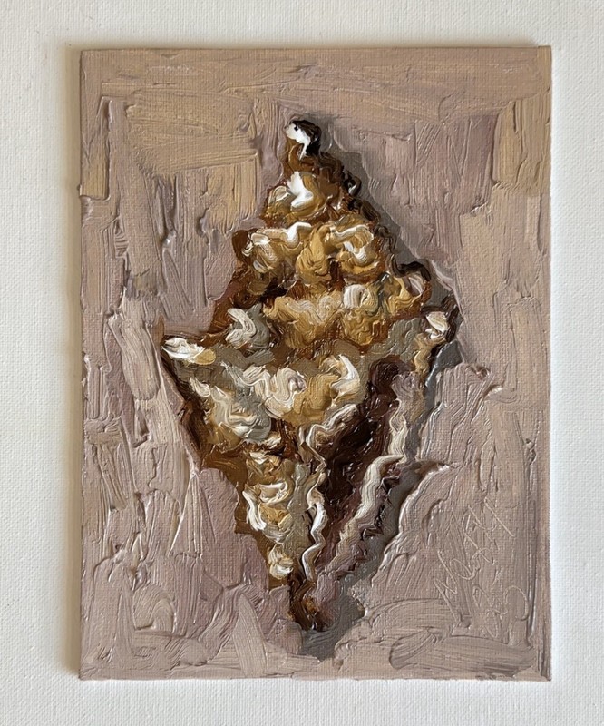 SeaShell Abstract Original Oil Painting Seascape Textured Wall Art gallery