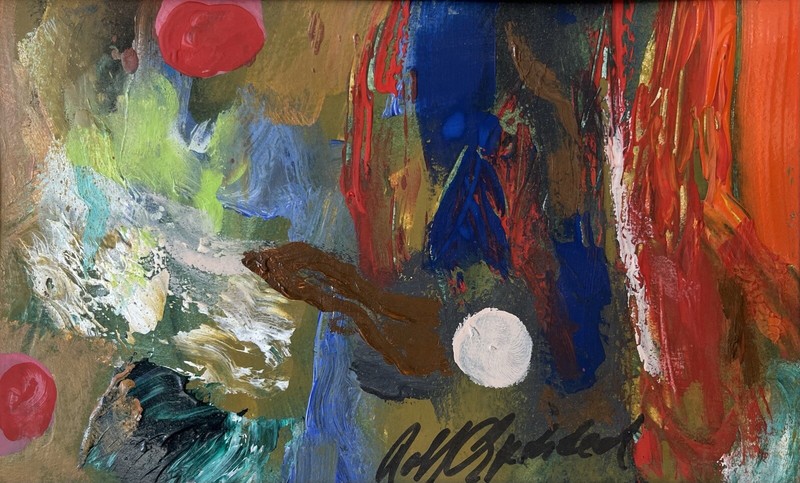 Danish Artist Rolf Gjedsted Abstract Composition Modern Art 38x29.5cm gallery