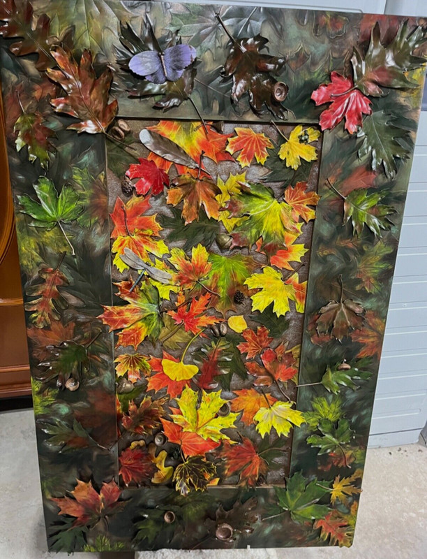 Stunning Copper Repoussé Oil,Metal Coatings,oxidational 3D Sculptural Painting gallery