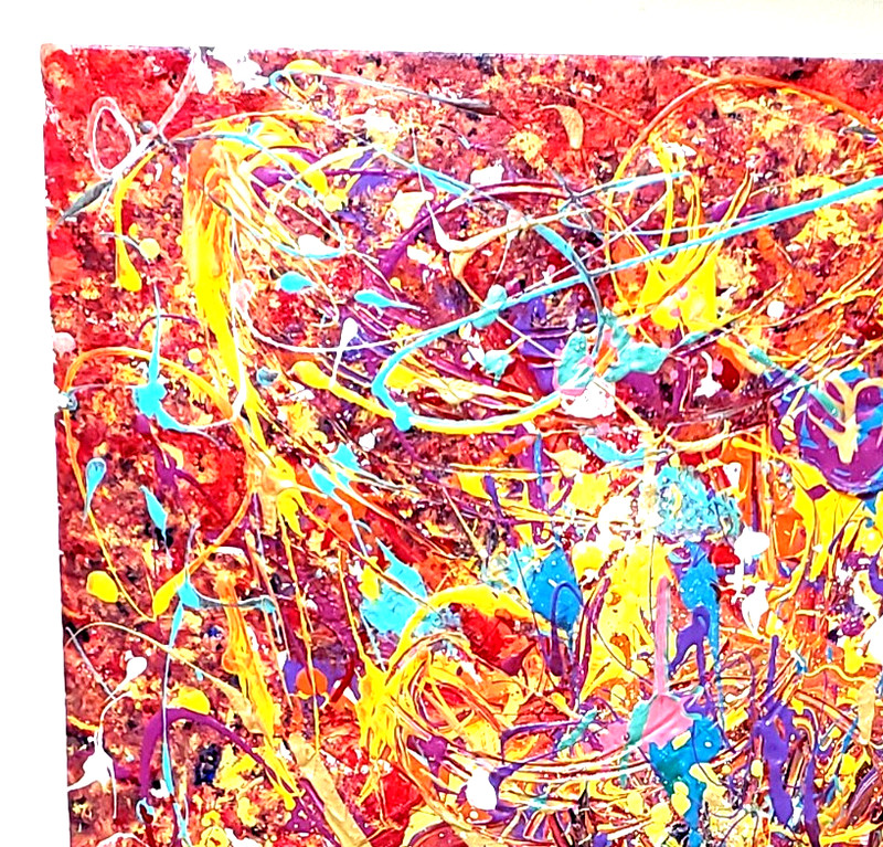 " CAROUSSEL " 36" x 30" ORIGINAL EXPRESSIONIST PAINTING by ANNETTE SABBAH gallery
