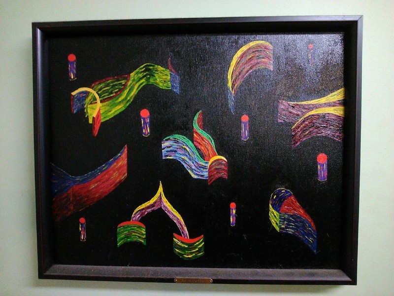Surreal Canvas Painting – Michael Dimitri Mullins – ‘ Sex In The 90’s ‘