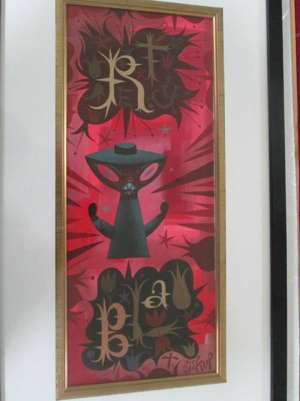 Tim Biskup lowbrow original painting Blab published