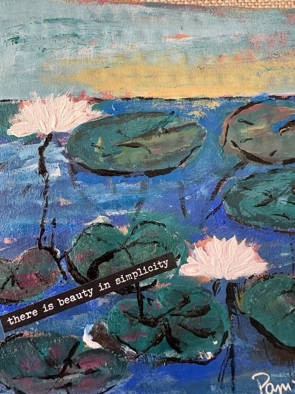 Original Acrylic Painting Shelf Art 6x6” Cardboard Canvas gallery