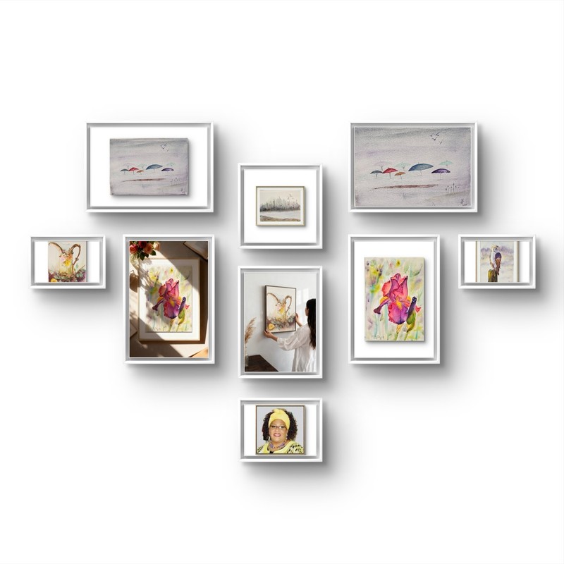 Watercolor Window View home decor. Expression Created Just for You gallery