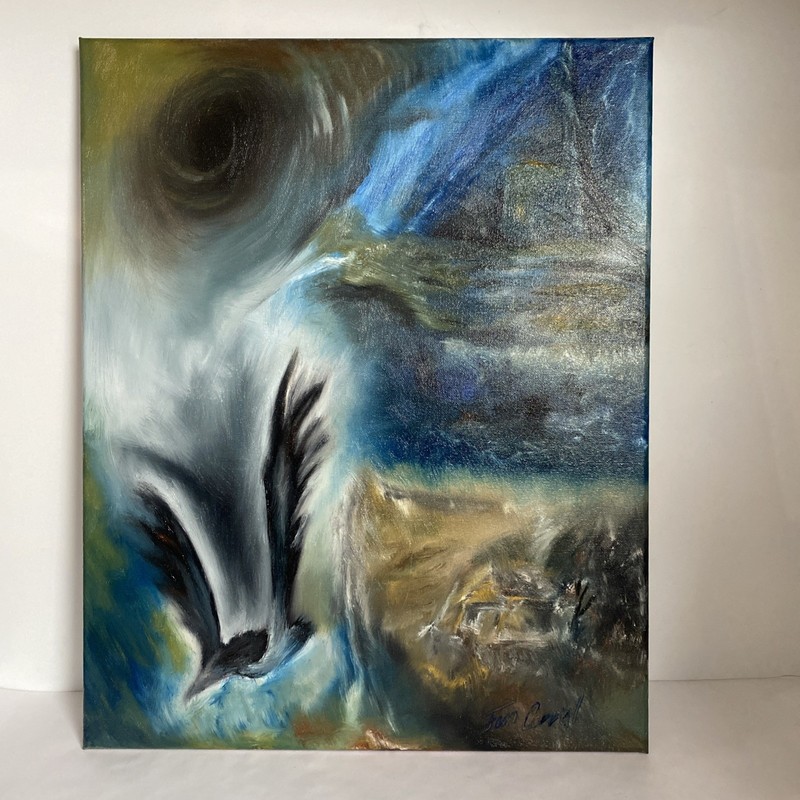 Art Original Oil Painting » Inside My Dream» 16”x20” COA Signed By Juan Corral