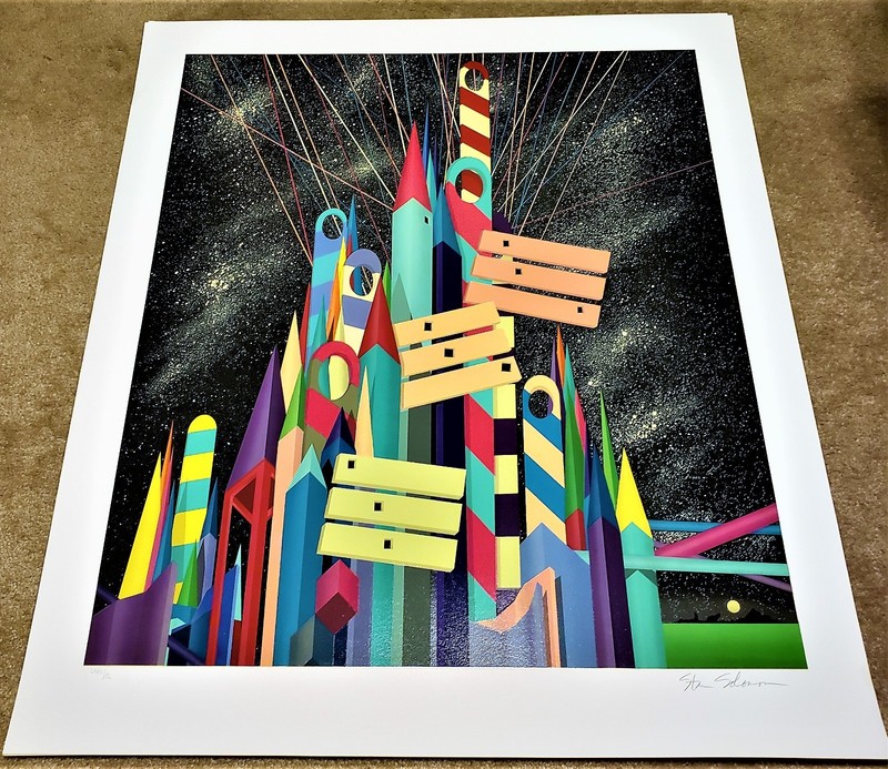 STAN SOLOMON (b. 1946) Large SERIGRAPH by American Neo-Geo POP ARTIST 1991 Wow! gallery